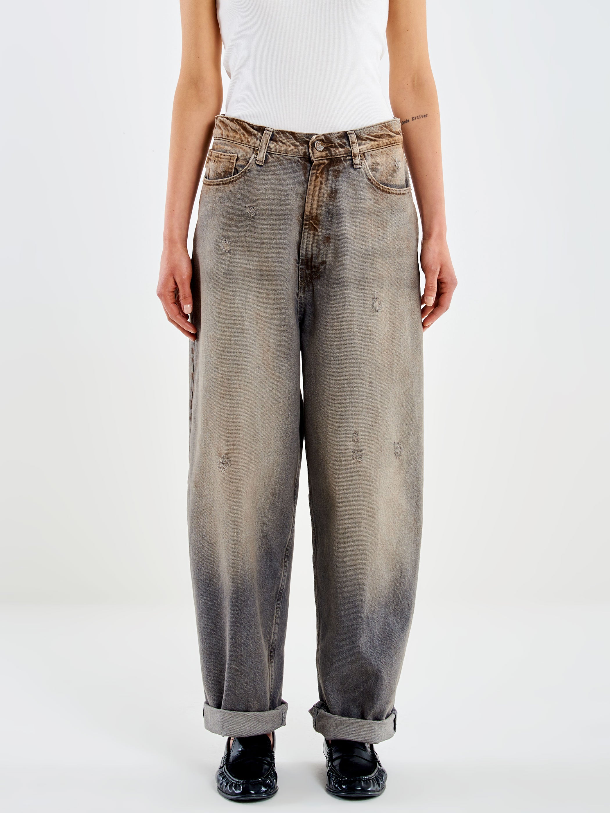 Jeans Laila effetto Sporco Ruggine