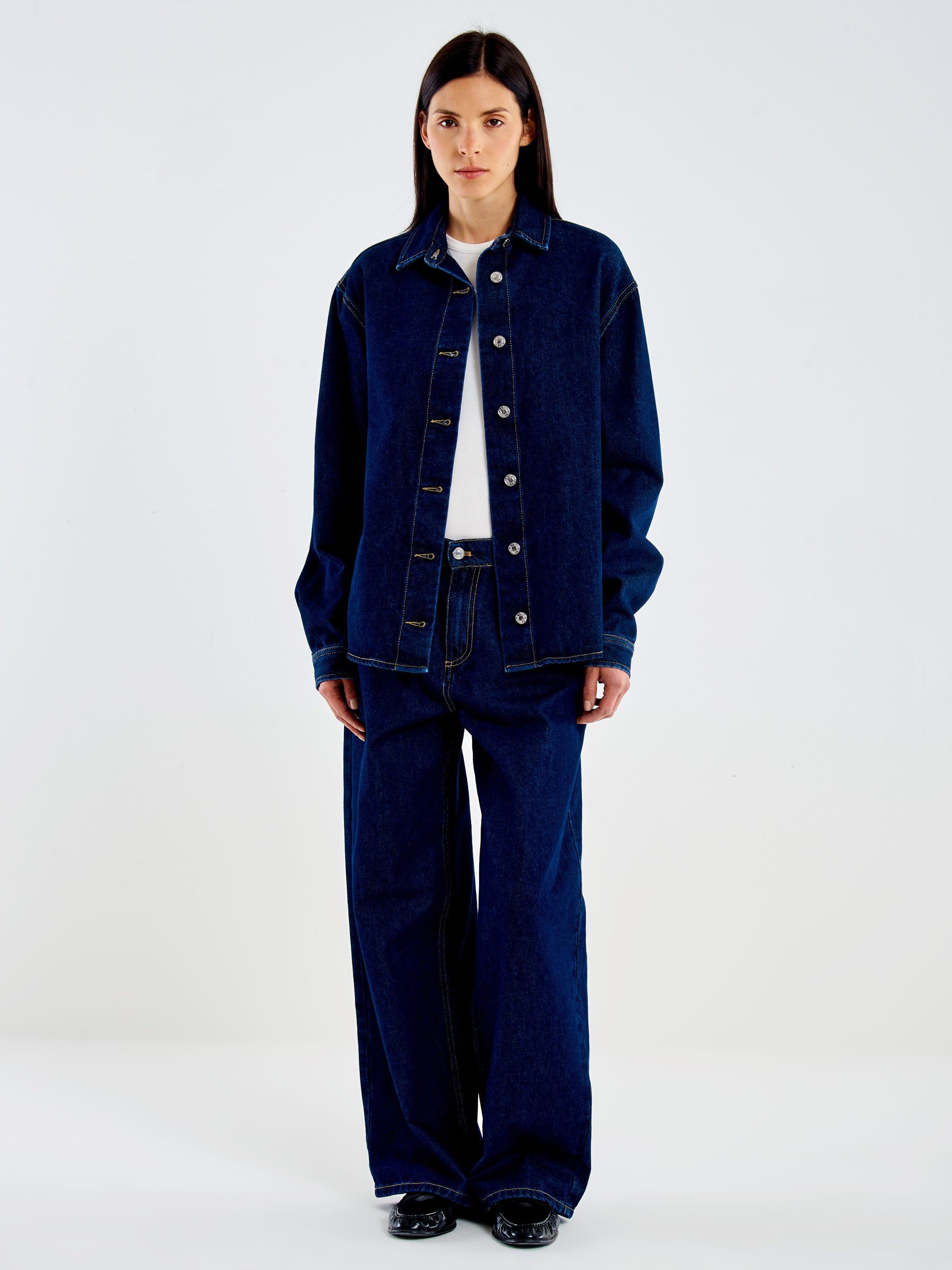 Camicia in Denim Rinse