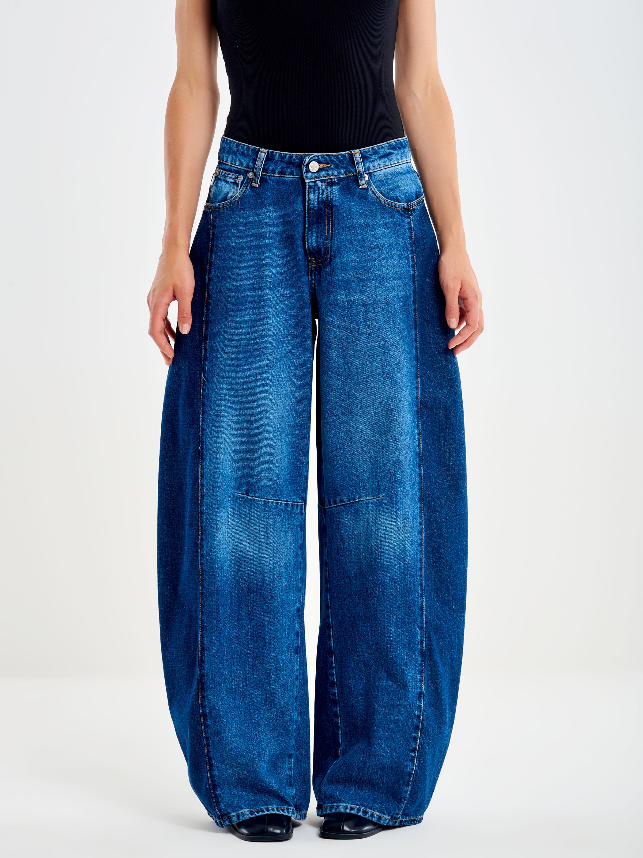 Jeans Maite Barrel Denim Bicolore