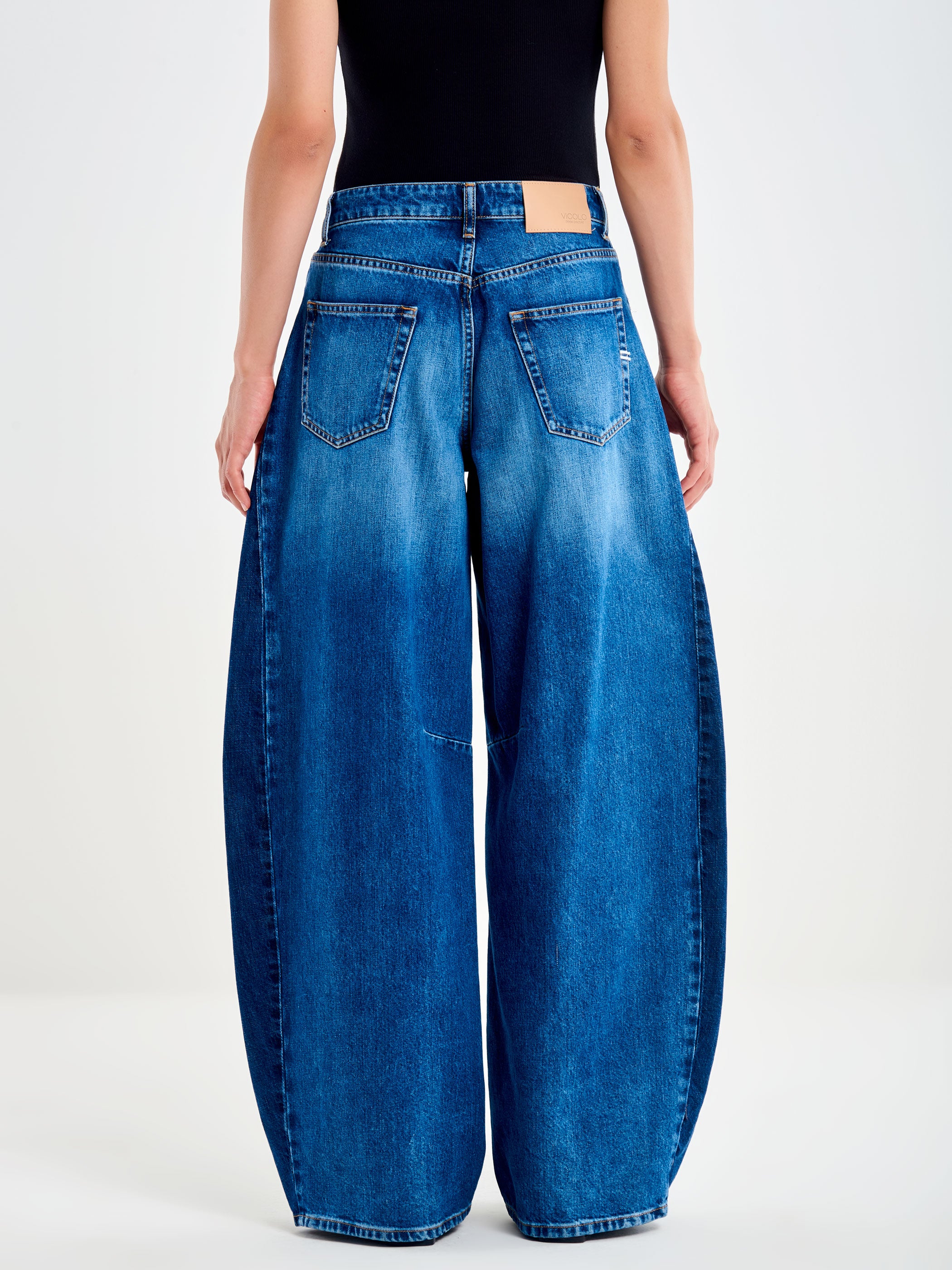 Jeans Maite Barrel Denim Bicolore