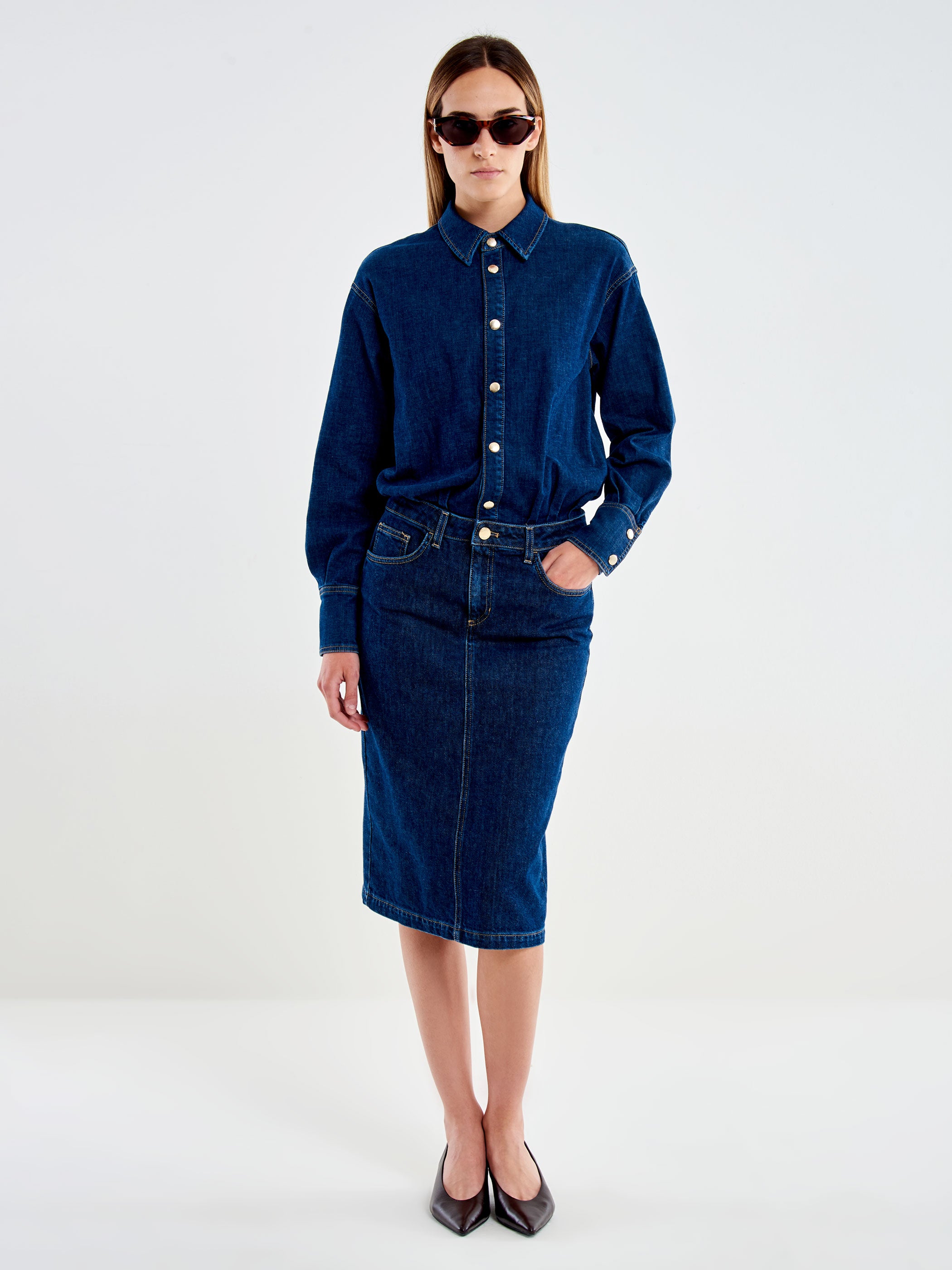 Abito Longuette in Denim