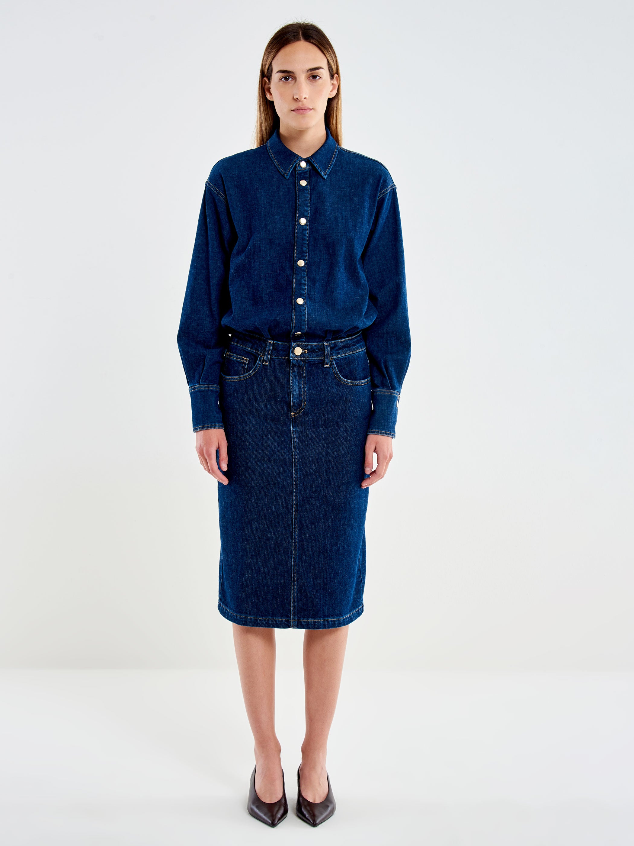 Abito Longuette in Denim