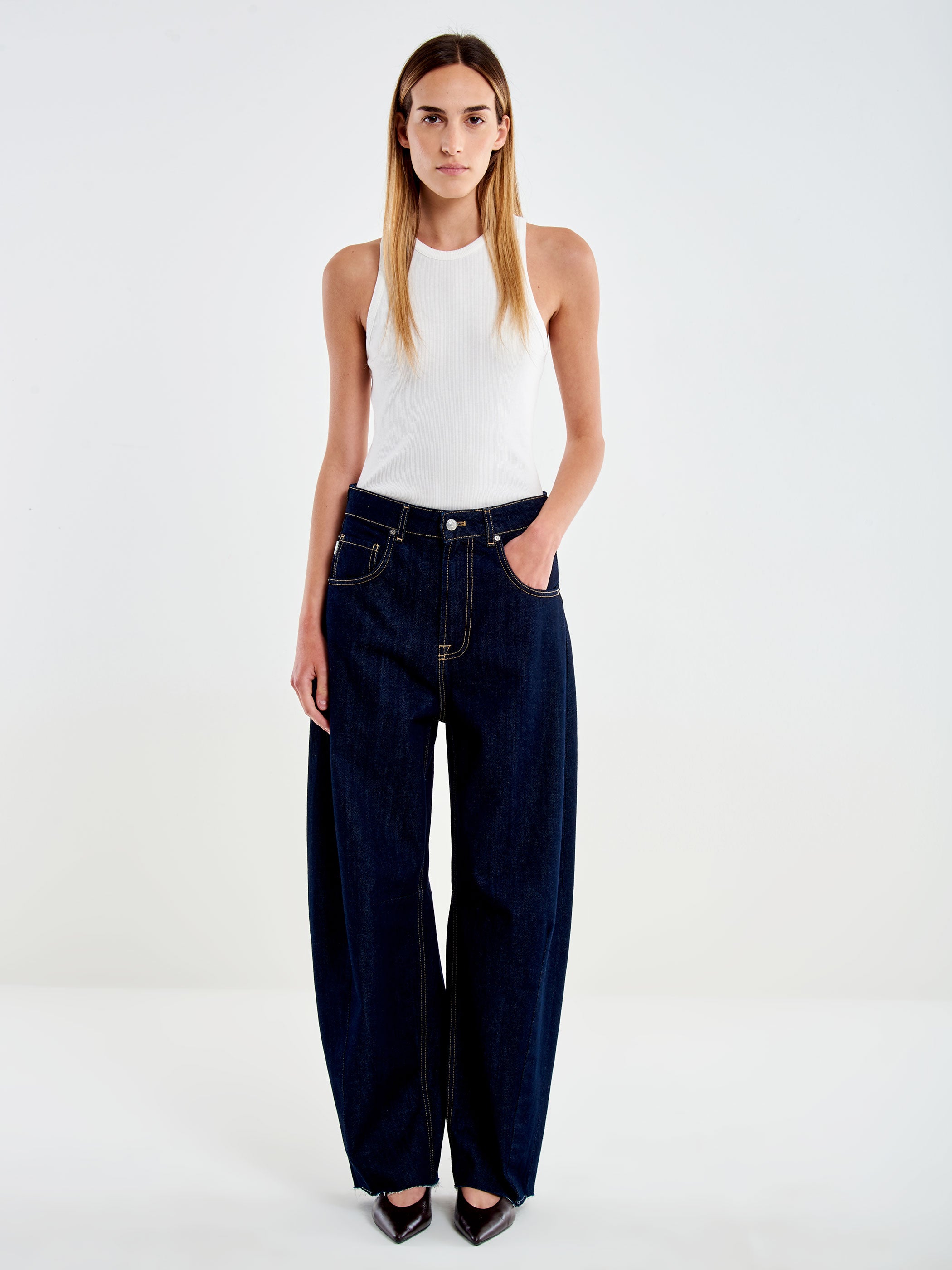Jeans Delia Barrel Denim Rinse