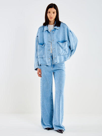 Giacca in Denim Chiaro