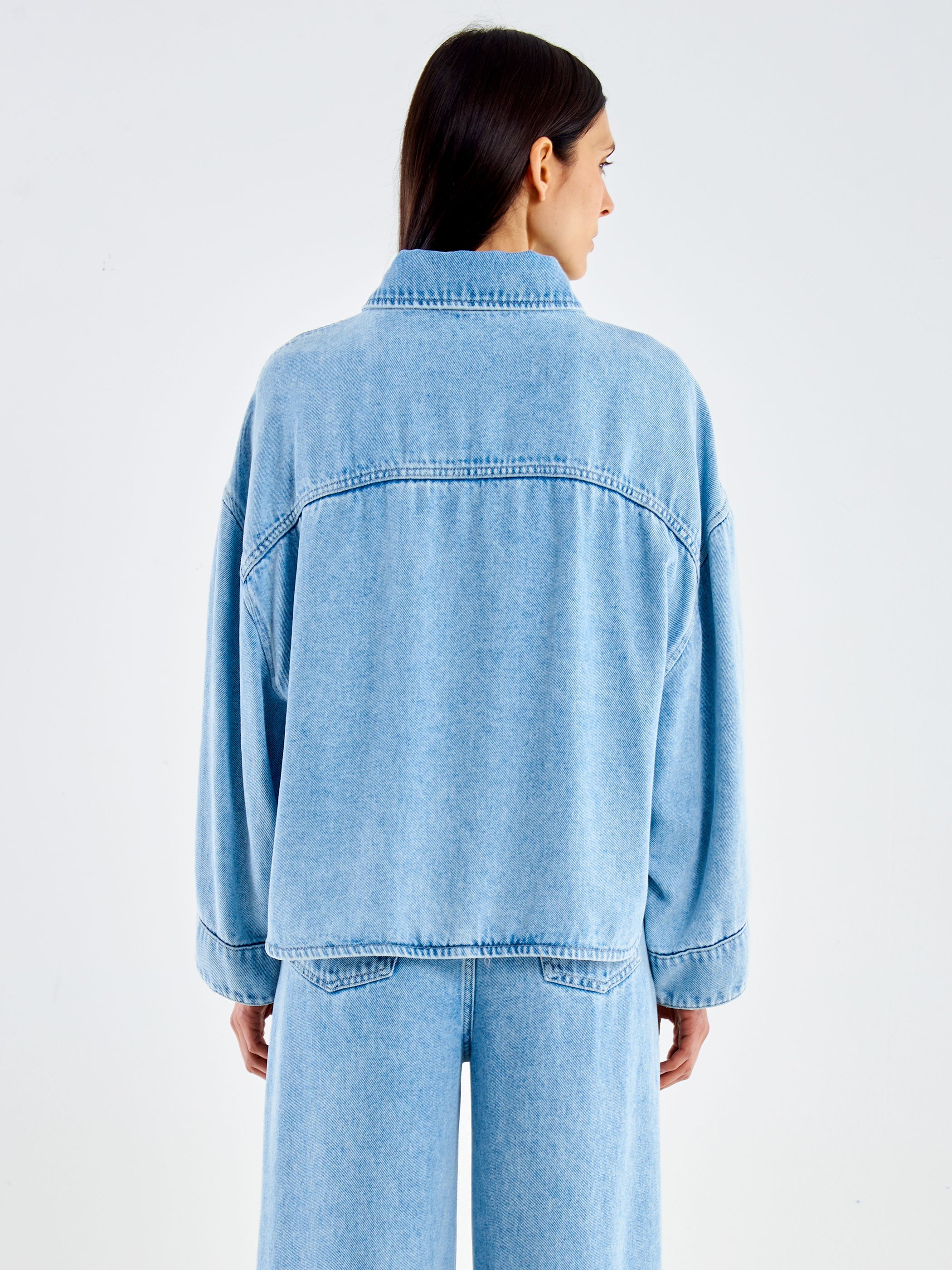 Giacca in Denim Chiaro