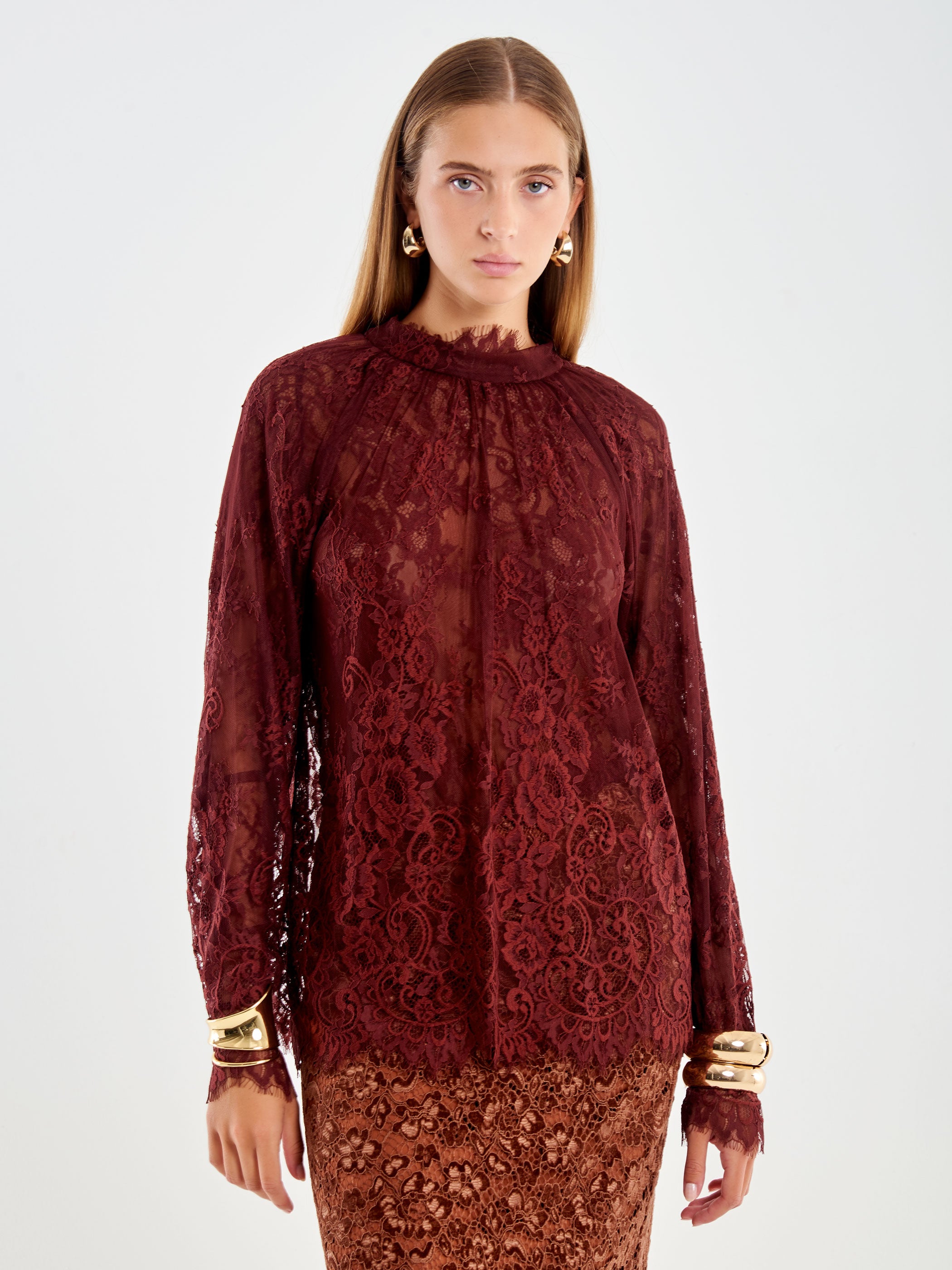 Blusa in Pizzo